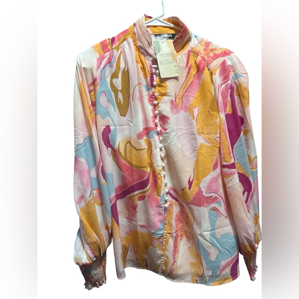 Colorful Abstract Women's Blouse